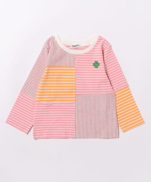 Rag Mart（ラグマート） tシャツ クレイジーボーダー長袖Tシャツ 