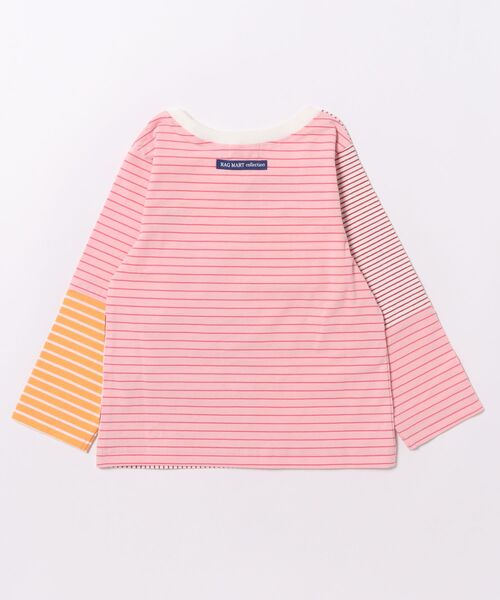 Rag Mart（ラグマート） tシャツ クレイジーボーダー長袖Tシャツ 