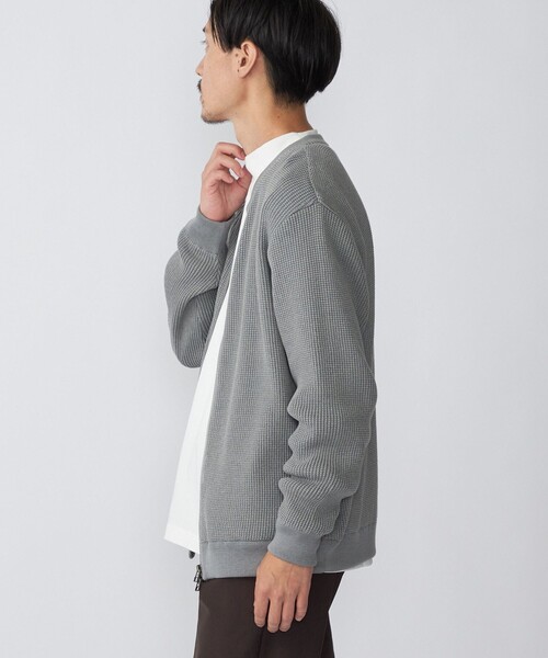 「SHIPS」 ニットカーディガン MEDIUM ネイビー メンズ_画像5