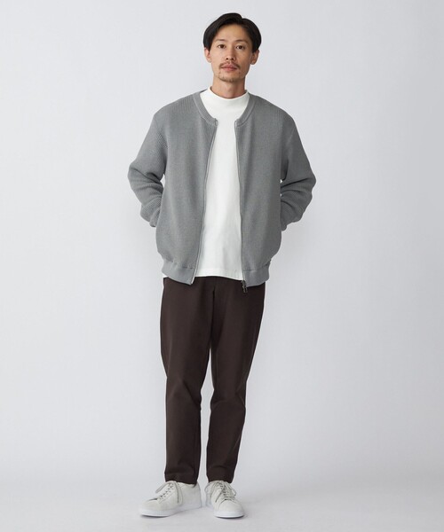「SHIPS」 ニットカーディガン MEDIUM ネイビー メンズ_画像8
