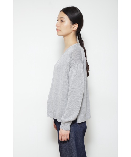 「human woman」 長袖ニット MEDIUM グリーン レディース_画像3