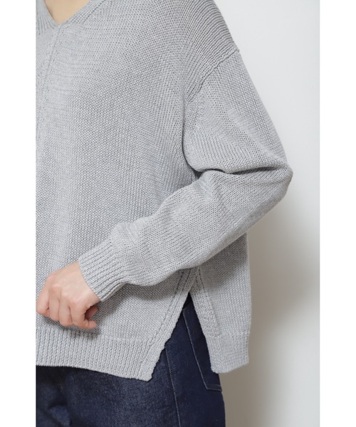 「human woman」 長袖ニット MEDIUM グリーン レディース_画像5