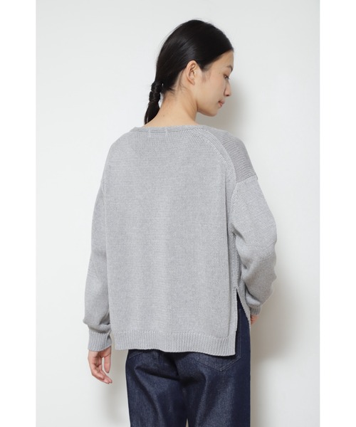 「human woman」 長袖ニット MEDIUM グリーン レディース_画像8