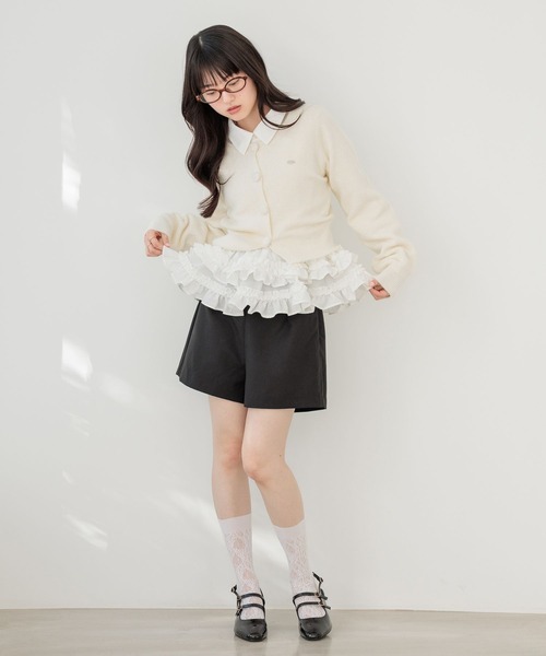 Heather（ヘザー） パンツ ベルト付きハイウエストタイトショート