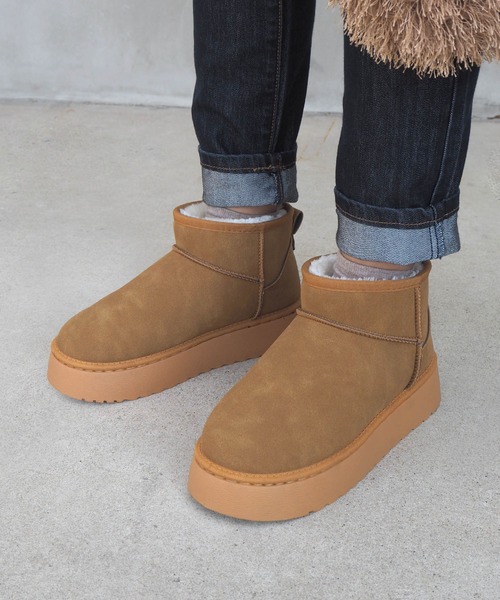 「minia」 ショートブーツ M ブラック レディース_画像2