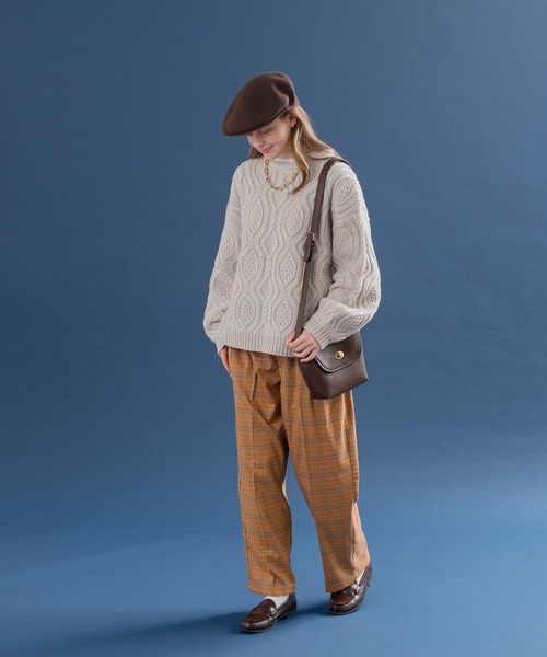 「MUHET」 スラックス SMALL ベージュ レディース_画像2