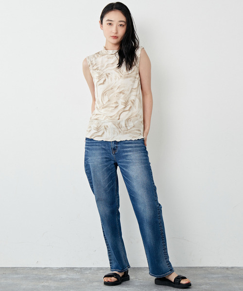 「MELROSE claire」 ノースリーブトップス FREE グレー系その他 レディース_画像9