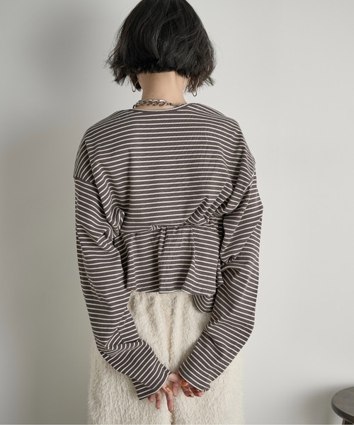 「THE YOn」 長袖カットソー FREE ベージュ レディース_画像8