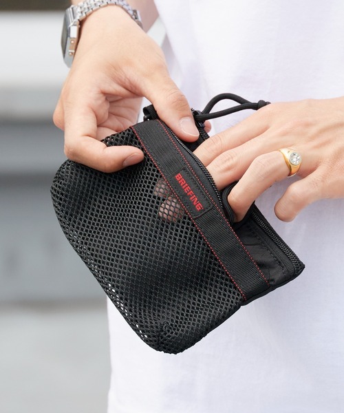 BRIEFING（ブリーフィング） ポーチ MESH FLAT POUCH S メッシュポーチ