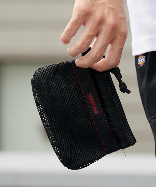 BRIEFING（ブリーフィング） ポーチ MESH FLAT POUCH S メッシュポーチ