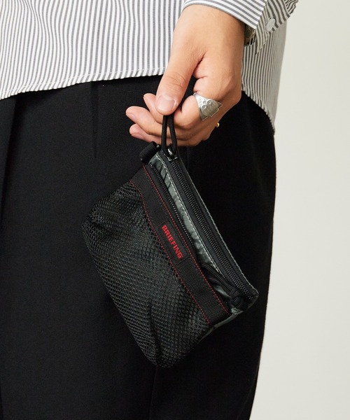 BRIEFING（ブリーフィング） ポーチ MESH FLAT POUCH S メッシュポーチ