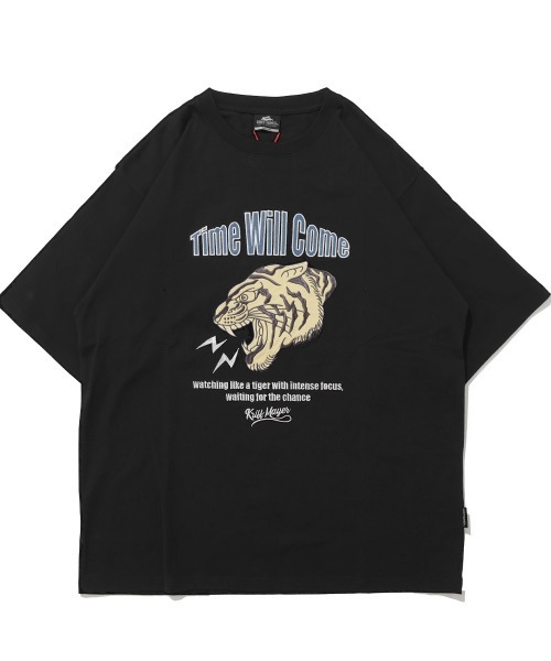 KRIFF MAYER（クリフメイヤー） tシャツ 「綿100%」クラフト刺繍T(虎