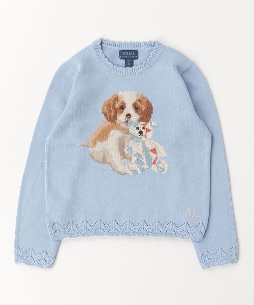 Polo Ralph Lauren Childrenswear ニット セーター ドッグ スカラップ
