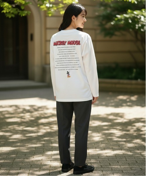 大幅値引き中！　WDW50周年　記念モデル　ミッキー　シャツ　ロングスリーブ Disney（ディズニー） tシャツ 「DISNEY/ディズニー」ミッキーマウス