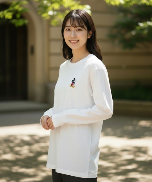 大幅値引き中！　WDW50周年　記念モデル　ミッキー　シャツ　ロングスリーブ Disney（ディズニー） tシャツ 「DISNEY/ディズニー」ミッキーマウス