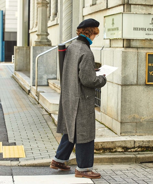 「EMMA CLOTHES」 ステンカラーコート M ブラック メンズの画像6