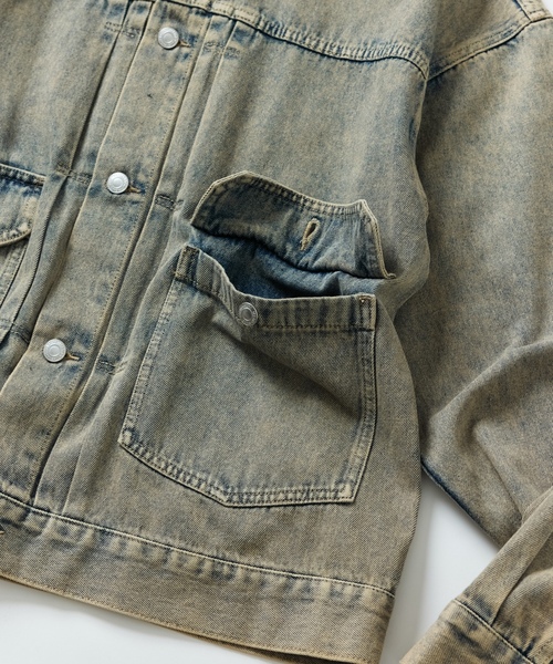メンズ＊FREAKSデニムジャケット＊M FREAK'S STORE（フリークスストア） デニムジャケット 36 ネイビー