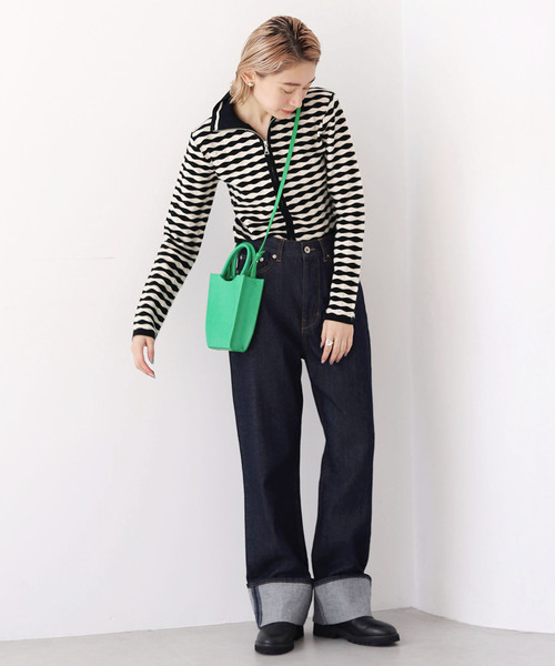 「SLOBE citron.」 デニムパンツ 38 ネイビー レディース_画像3