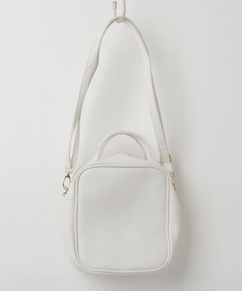 極美品 パトゥ ショルダーバッグ 2way コットン ホワイト スモール アウトレット】Patou パトゥ トートバッグ 2WAY/ショルダーバッグ