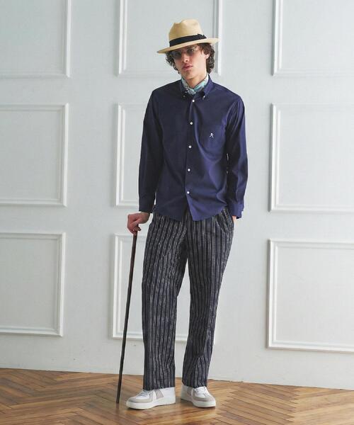 TAKEO KIKUCHI（タケオキクチ） ワイドパンツ スラックス 「BOWLER HAT