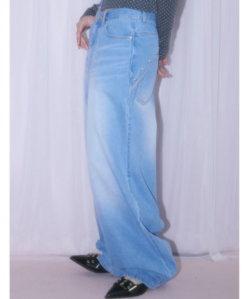 パンツ A'GEM/9 × .kom 「NIIER NOR/ニーアノア」 BACK-LAP BALLOON PANTS/バックラップバルーン パンツの画像