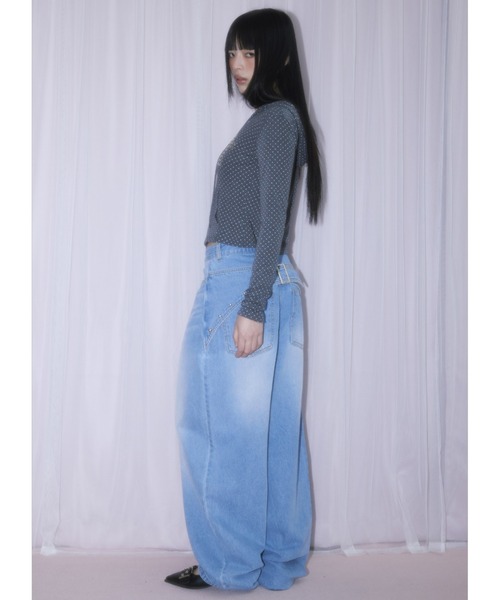 パンツ A'GEM/9 × .kom 「NIIER NOR/ニーアノア」 BACK-LAP BALLOON PANTS/バックラップバルーン パンツの画像