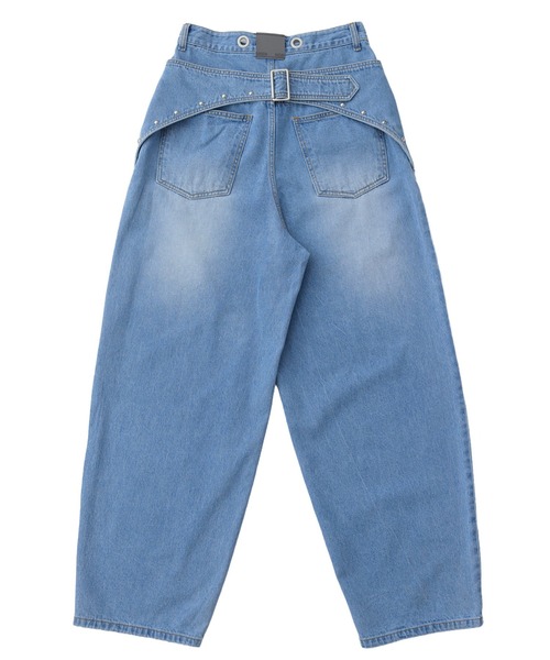 パンツ A'GEM/9 × .kom 「NIIER NOR/ニーアノア」 BACK-LAP BALLOON PANTS/バックラップバルーン パンツの画像