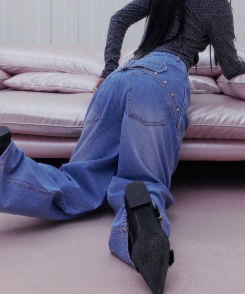 パンツ A'GEM/9 × .kom 「NIIER NOR/ニーアノア」 BACK-LAP BALLOON PANTS/バックラップバルーン パンツの画像