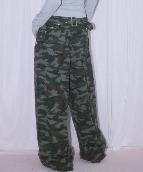 パンツ A'GEM/9 × .kom 「NIIER NOR/ニーアノア」 BACK-LAP BALLOON PANTS/バックラップバルーン パンツの画像