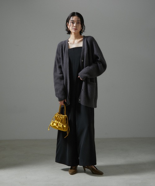 「SALON adam et rope'」 オールインワン S ベージュ レディースの画像
