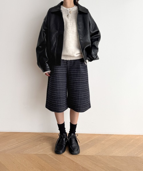 「CANAL JEAN」 「El mar」ハーフパンツ MEDIUM ブラウン レディースの画像