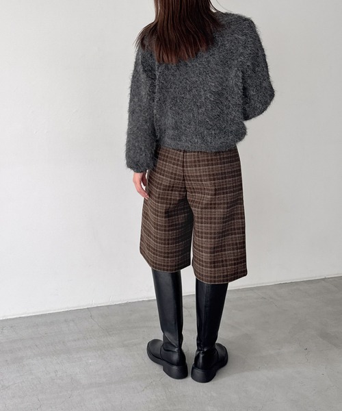 「CANAL JEAN」 「El mar」ハーフパンツ MEDIUM ブラウン レディースの画像