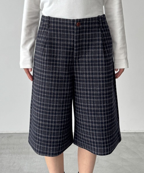「CANAL JEAN」 「El mar」ハーフパンツ MEDIUM ブラウン レディースの画像