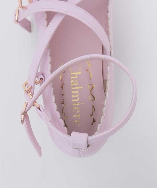 Chalmiere（シャルミエール） パンプス 梯子レーススカラップパンプス