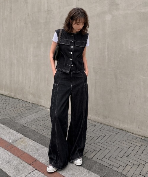 Lateru セットアップ デニムセットアップ レディース : ZOZOTOWN Yahoo