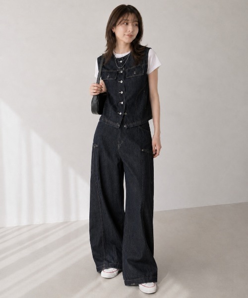 Lateru セットアップ デニムセットアップ レディース : ZOZOTOWN Yahoo