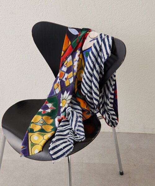 ストール マフラー 「PYAAR(ピーアール)」ART SCARF/アート柄ストール レディース