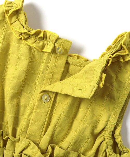 セットアップ フリルトップス・ラインパンツセットアップ＿アプレレクールマシェリ キッズ 子供服 女の子の画像