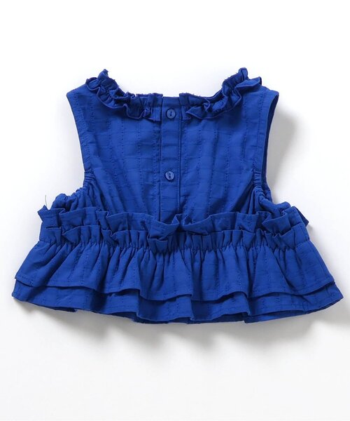 セットアップ フリルトップス・ラインパンツセットアップ＿アプレレクールマシェリ キッズ 子供服 女の子の画像