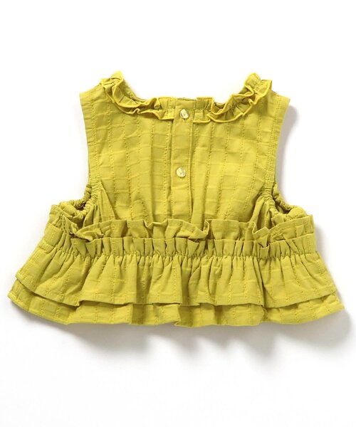 セットアップ フリルトップス・ラインパンツセットアップ＿アプレレクールマシェリ キッズ 子供服 女の子の画像