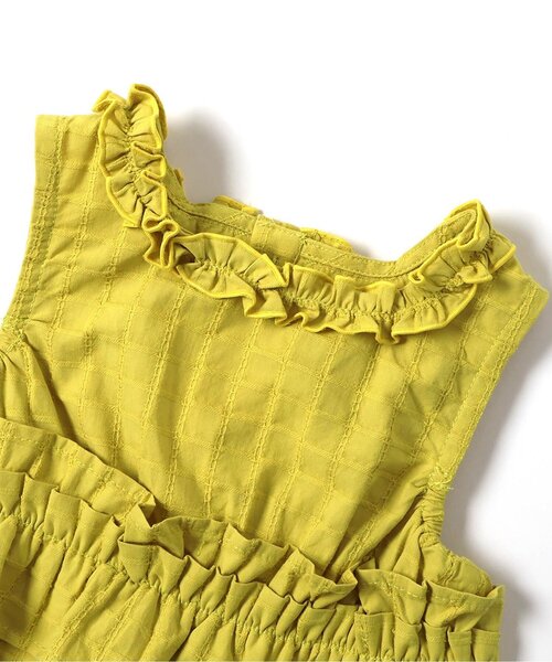 セットアップ フリルトップス・ラインパンツセットアップ＿アプレレクールマシェリ キッズ 子供服 女の子の画像