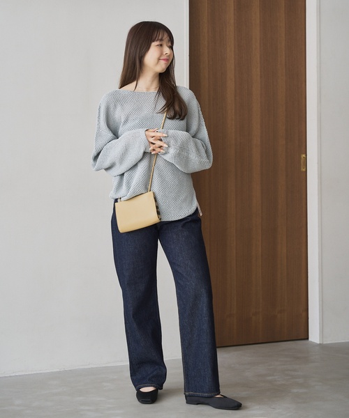 「LE TALON」 フラットパンプス 25.5cm ブラック×ブラック レディース_画像7