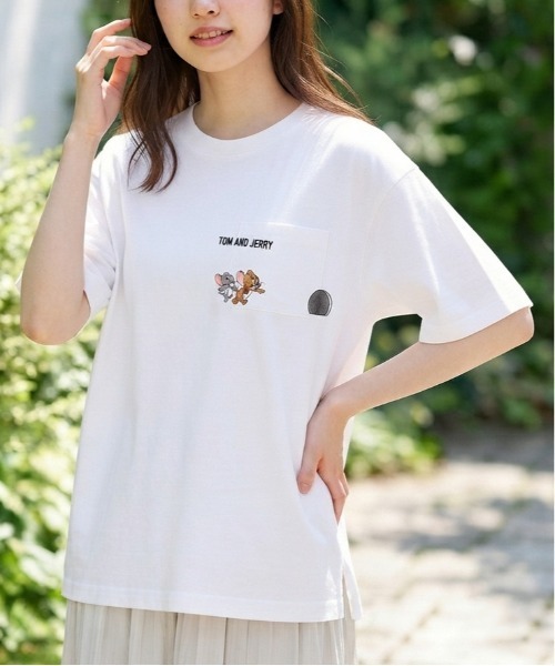 tシャツ 速乾 「TOM ＆ JERRY/トムとジェリー」アムンゼン胸ポケワン