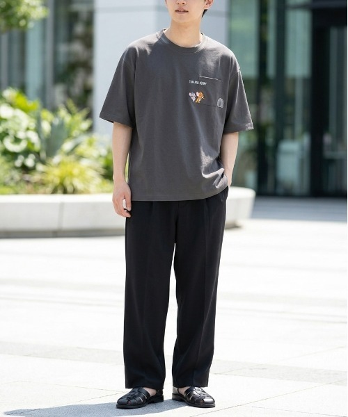 tシャツ 速乾 「TOM ＆ JERRY/トムとジェリー」アムンゼン胸ポケワン