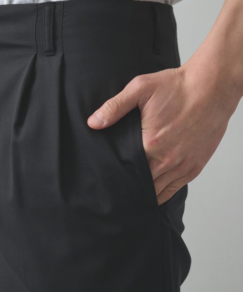 スラックス 「th products」別注QUINN / Wide Tailored Pants メンズの画像