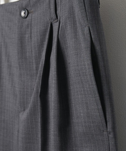 スラックス 「th products」別注QUINN / Wide Tailored Pants メンズの画像