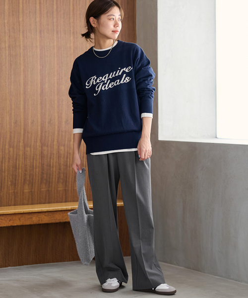 「JOURNAL STANDARD relume」 スラックス 36 ネイビー レディース_1