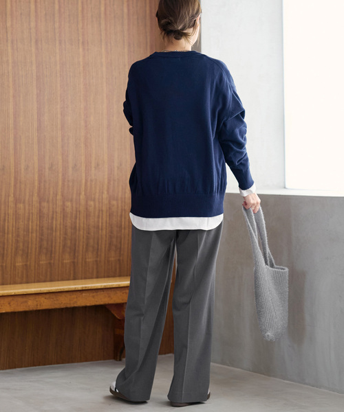 「JOURNAL STANDARD relume」 スラックス 36 ネイビー レディース_2