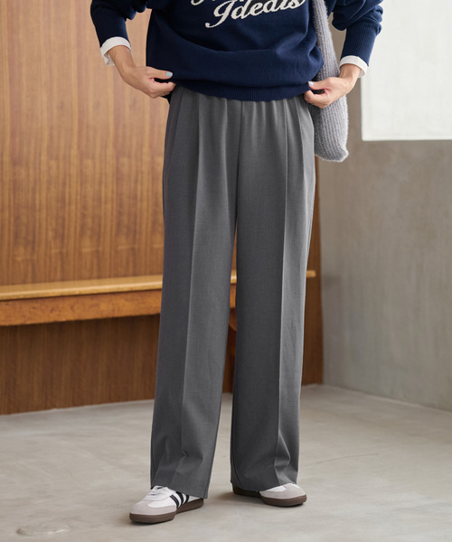 「JOURNAL STANDARD relume」 スラックス 36 ネイビー レディース_3