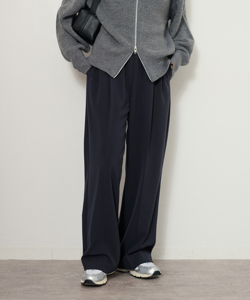 「JOURNAL STANDARD relume」 スラックス 36 ネイビー レディース_8